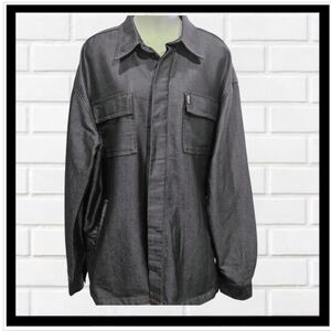 ENYCE Vintage Men's Denim Jean Shirt Jacket, Sateen Finish- Size 2XL